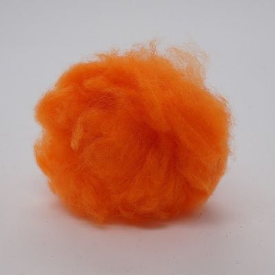 Warna-warni 20D Polyester Synthetic Fiber PET Staple Fiber Tahan Abrasi