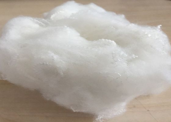 Bright Raw White 1.5dtex × 38mm Bahan Baku Poliester Untuk Membuat Benang Sarung Tangan