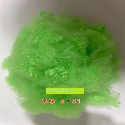 Serat Staple Polyester PSF Daur Ulang Penuh Warna Hijau