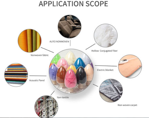 Segitiga Polyester Staple Fiber PSF Daur Ulang Untuk Akupunktur