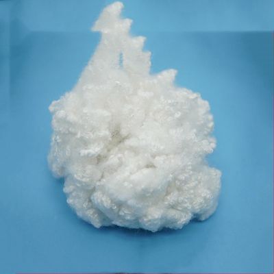 7Dx64mm Hollow Conjugated Siliconized Polyester Fiber Untuk Mengisi Bantal Sofa