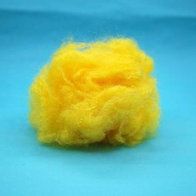 Serat Staple Polyester Perawan Datar Ringan 4.5D Penggunaan Tekstil Rumah