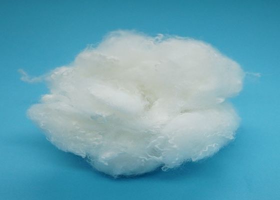 Solid White PSF Polyester Staple Fiber 1.5D Untuk Berputar 25mm Sampai 102mm