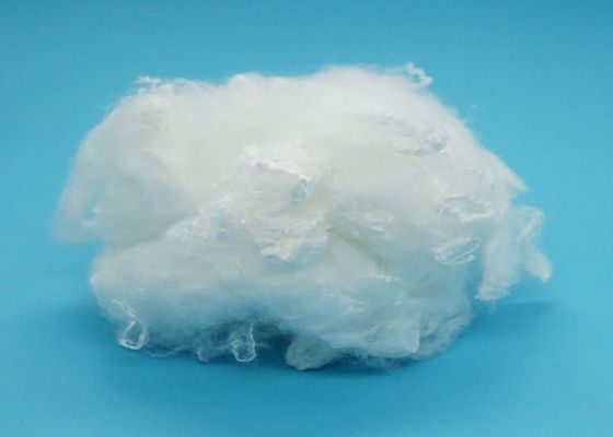 Solid White PSF Polyester Staple Fiber 1.5D Untuk Berputar 25mm Sampai 102mm
