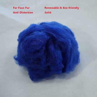 65mm Faux Fur PSF Polyester Staple Fiber Anti Distorsi