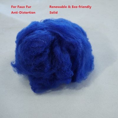 65mm Faux Fur PSF Polyester Staple Fiber Anti Distorsi