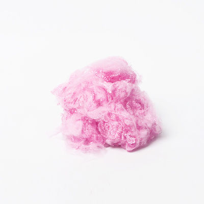Light Pink Cincang Terkompresi Virgin Polyester Staple Fiber Non Woven 3Dtex 76mm