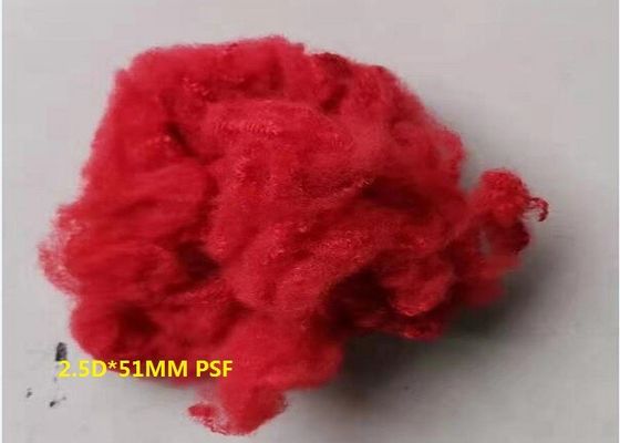 SGS Dope Dyed Polyester Synthetic Fiber 20D 65mm