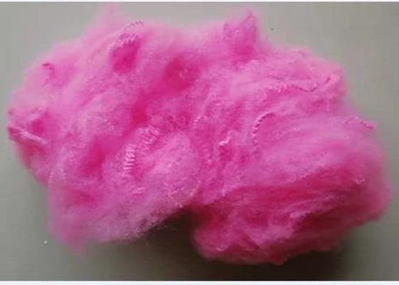 Serat Staple Poliester Daur Ulang PSF Dicelup ISO14001