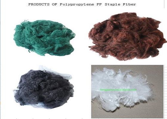 7D Polypropylene Staple Fiber Untuk Bahan Pengisian Geotextile Spinning Non Woven Fabric