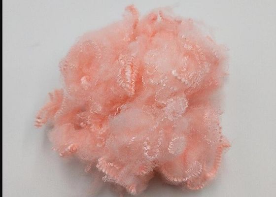 Non Silicon 65mm Dope Dicelup Polyester Serat Poliester Daur Ulang Padat