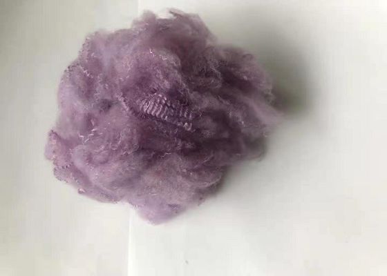 Non Silicon 65mm Dope Dicelup Polyester Serat Poliester Daur Ulang Padat