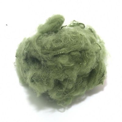 1.7D 51MM Poliester Dicelup Dope Padat Untuk Serat Non Woven