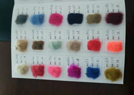 1.5d x 38mm Regenerasi Serat Poliester PET Serpihan Poliester 100% Untuk Pemintalan