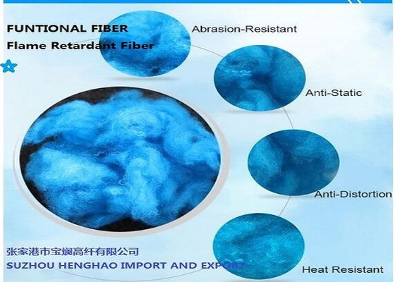 15D 51mm Flame Retardant Fiber Untuk Filter Mobil