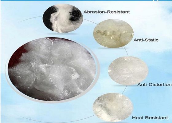 Serat Staple Poliester Daur Ulang Tahan Api Tingkat Pemanjangan Yang Baik