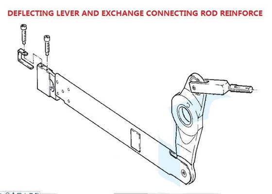 Treadle Lever Sulzer Weaving Loom Parts Exchange Menguatkan Batang Penghubung