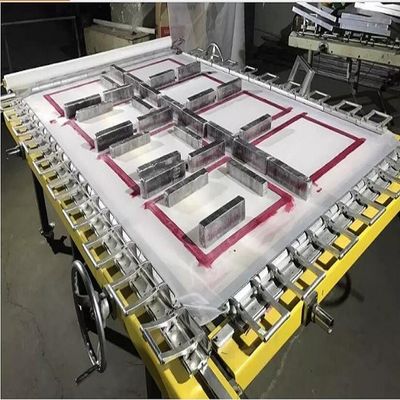 Bingkai Sablon Sutra Aluminium Dengan Suku Cadang Tenun Tenun Mesh ISO