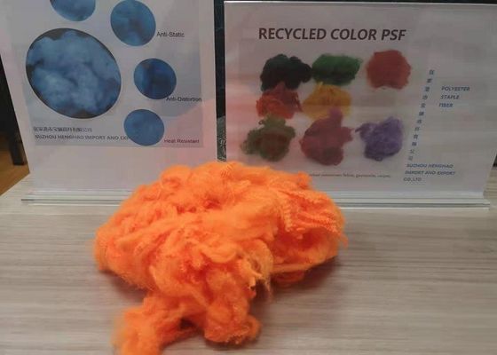 0.5D 51mm Polyester Synthetic Fiber Untuk Benang Spinning Premium Fluorescein