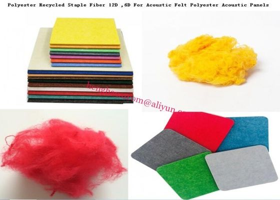 38mm Non Woven Fabric Polyester 12D 6D Untuk Panel Akustik Poliester