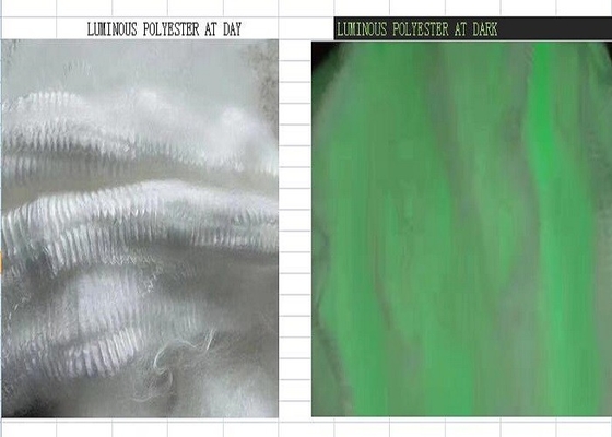 Waterproofing Serat Benang Pokok Poliester Bercahaya Gelap